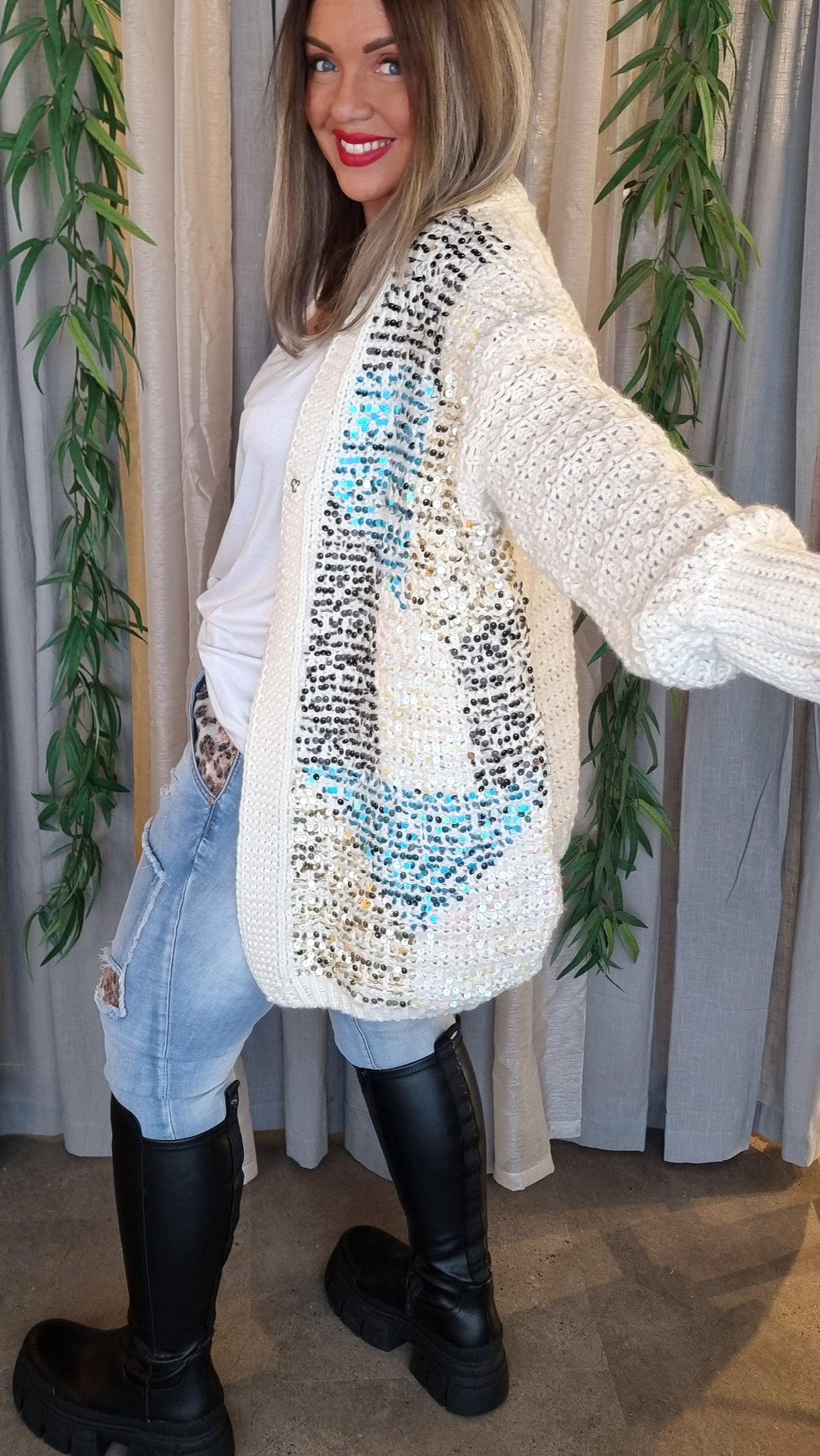 Tina Knitted Bling Jacket