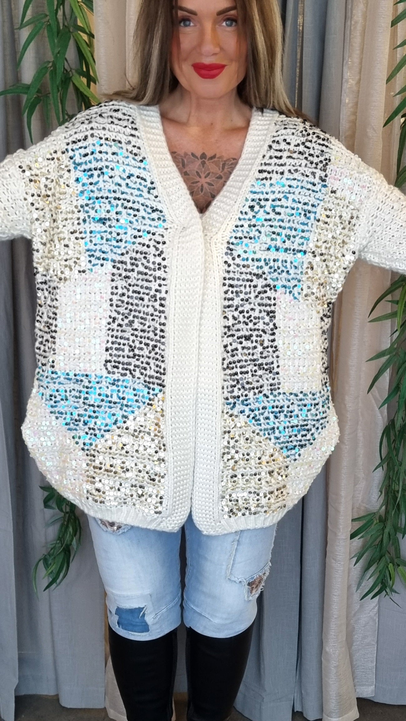 Tina Knitted Bling Jacket