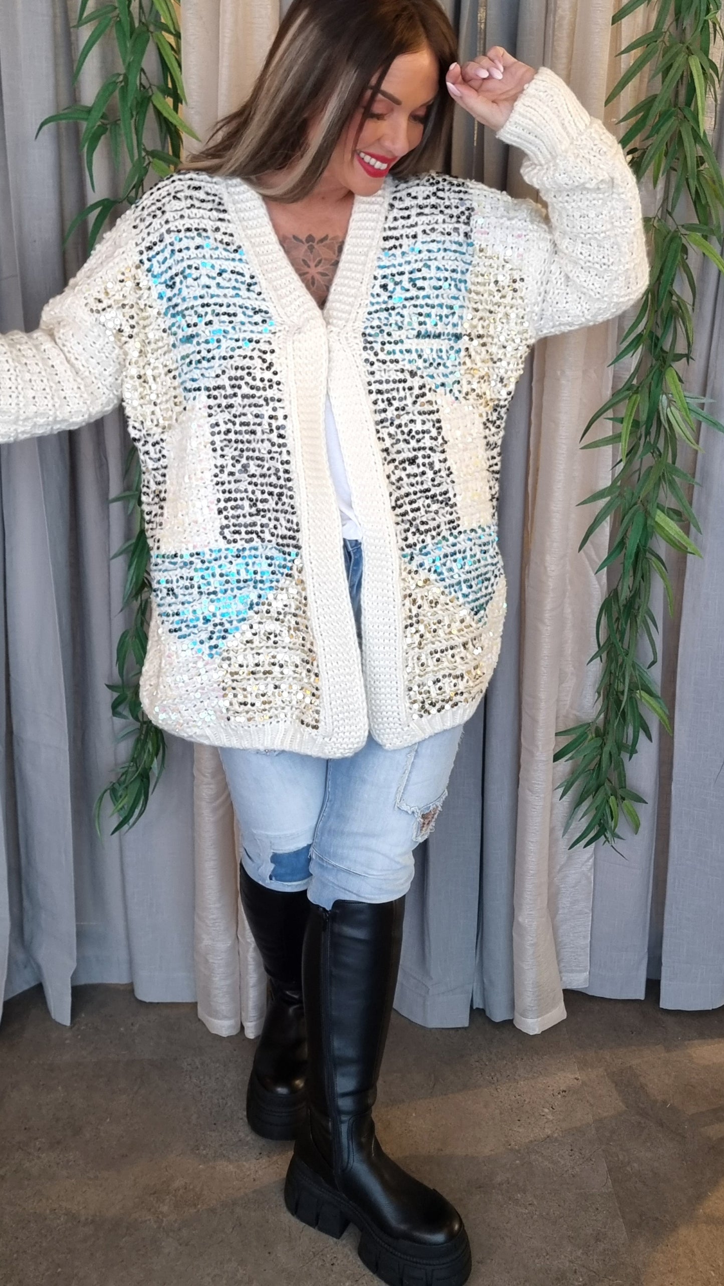 Tina Knitted Bling Jacket