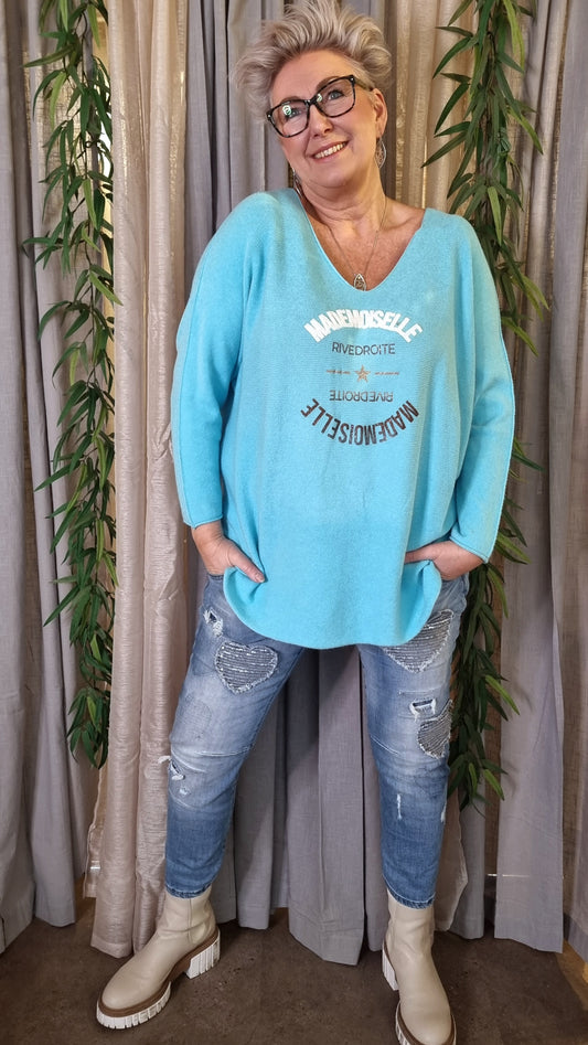 Kajsa Sweater Turquoise