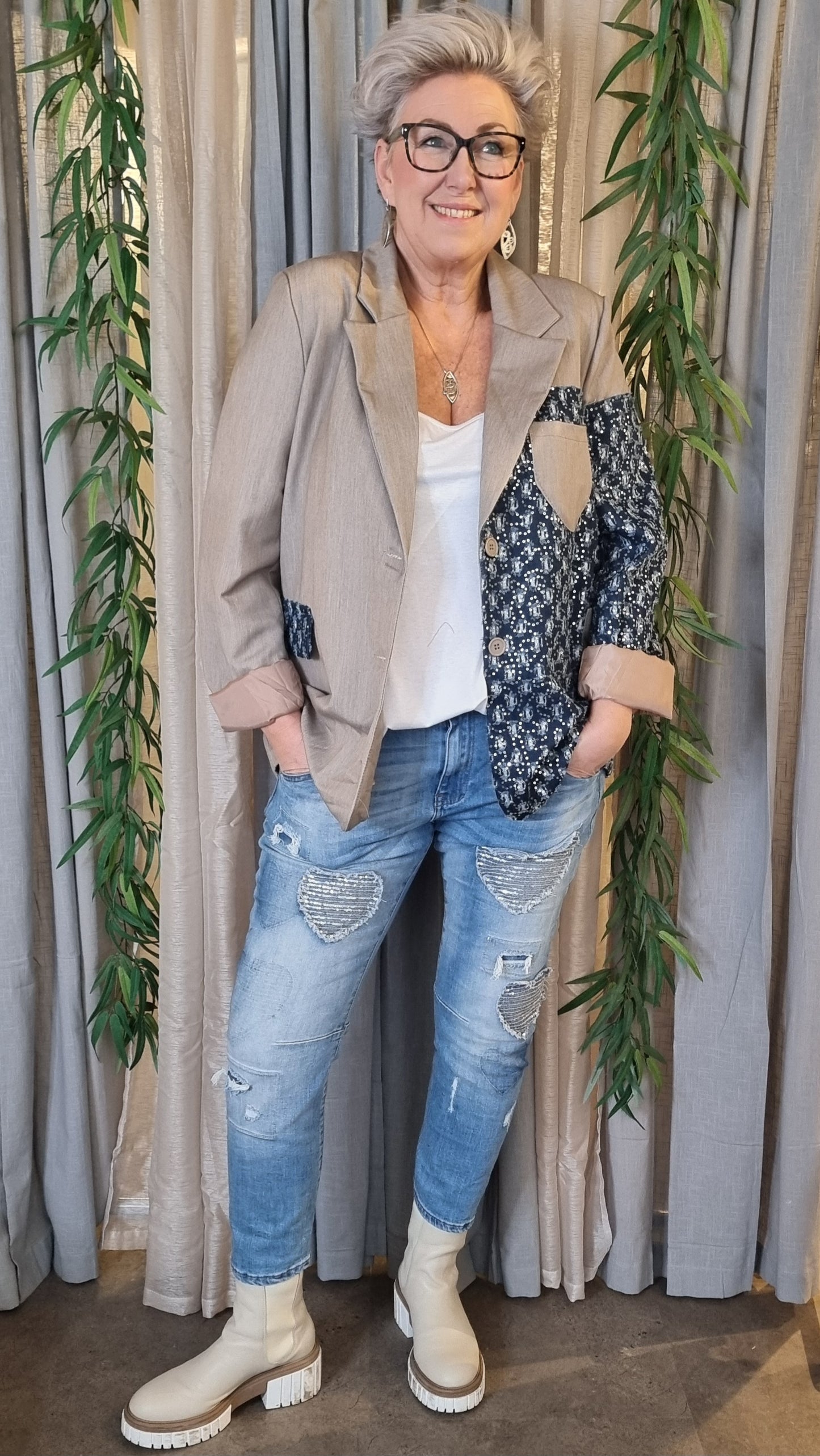 Blazer With DenimBling