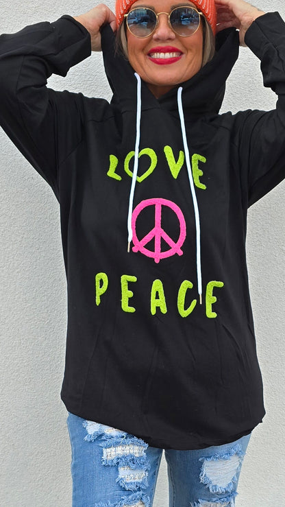 Svart Peace Hette Genser