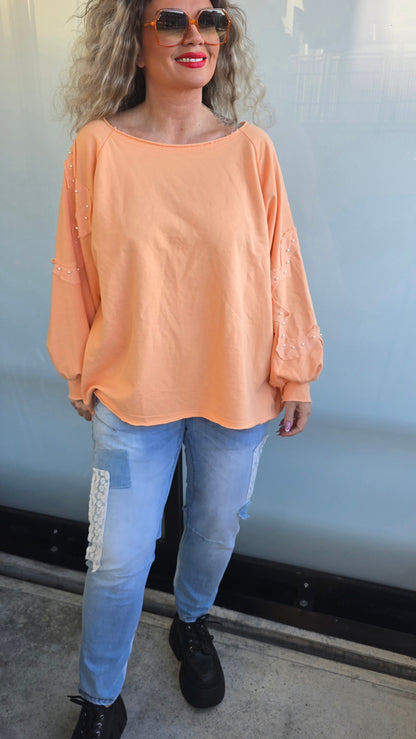 Monica topp orange