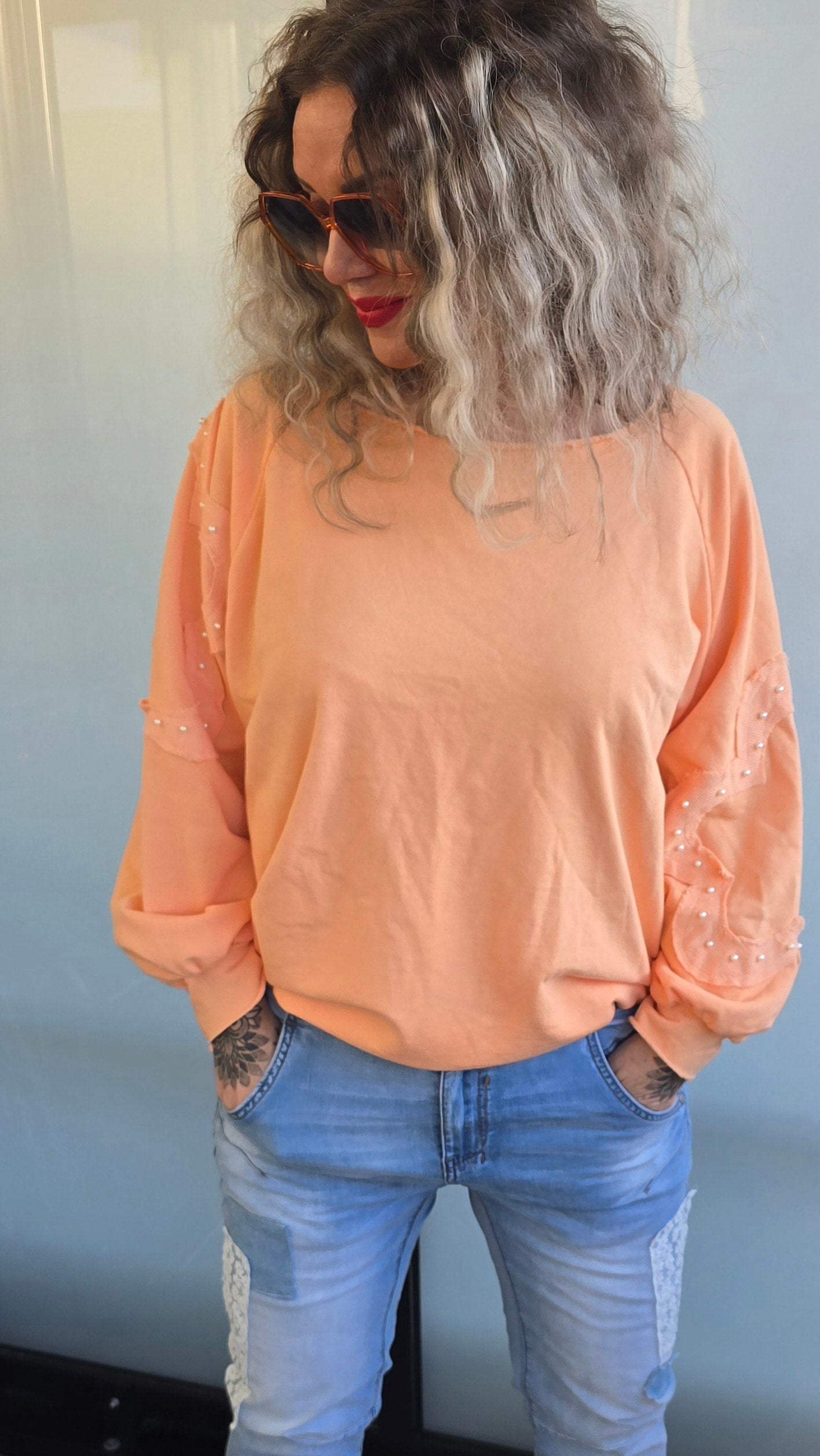 Monica topp orange