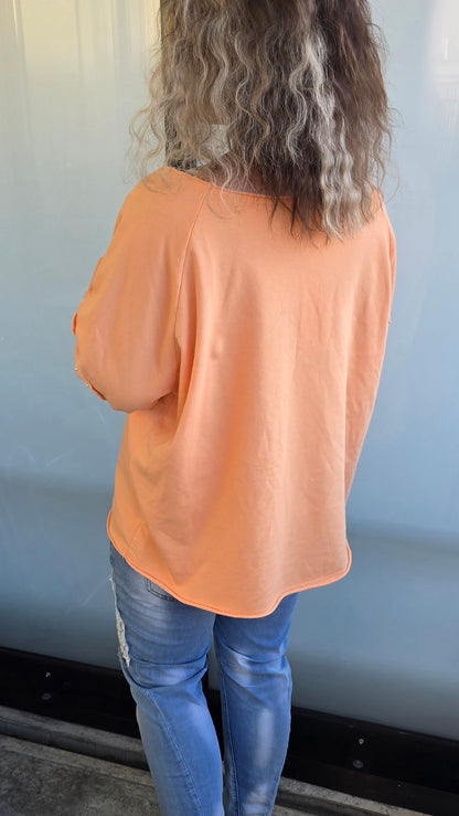 Monica topp orange