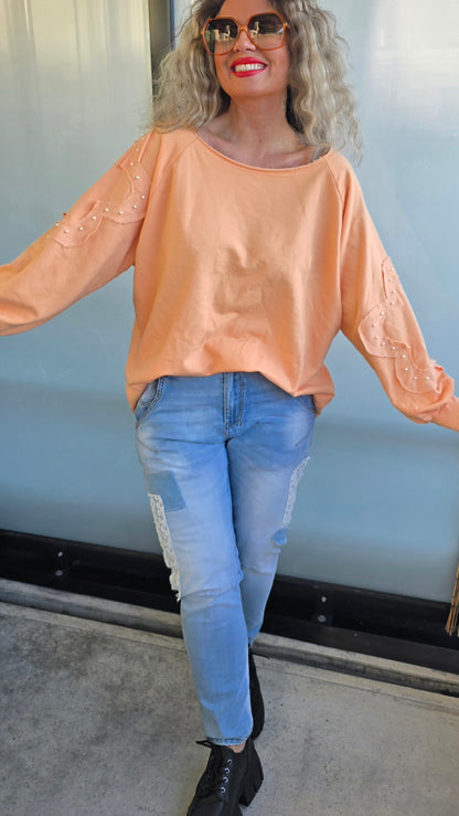 Monica topp orange