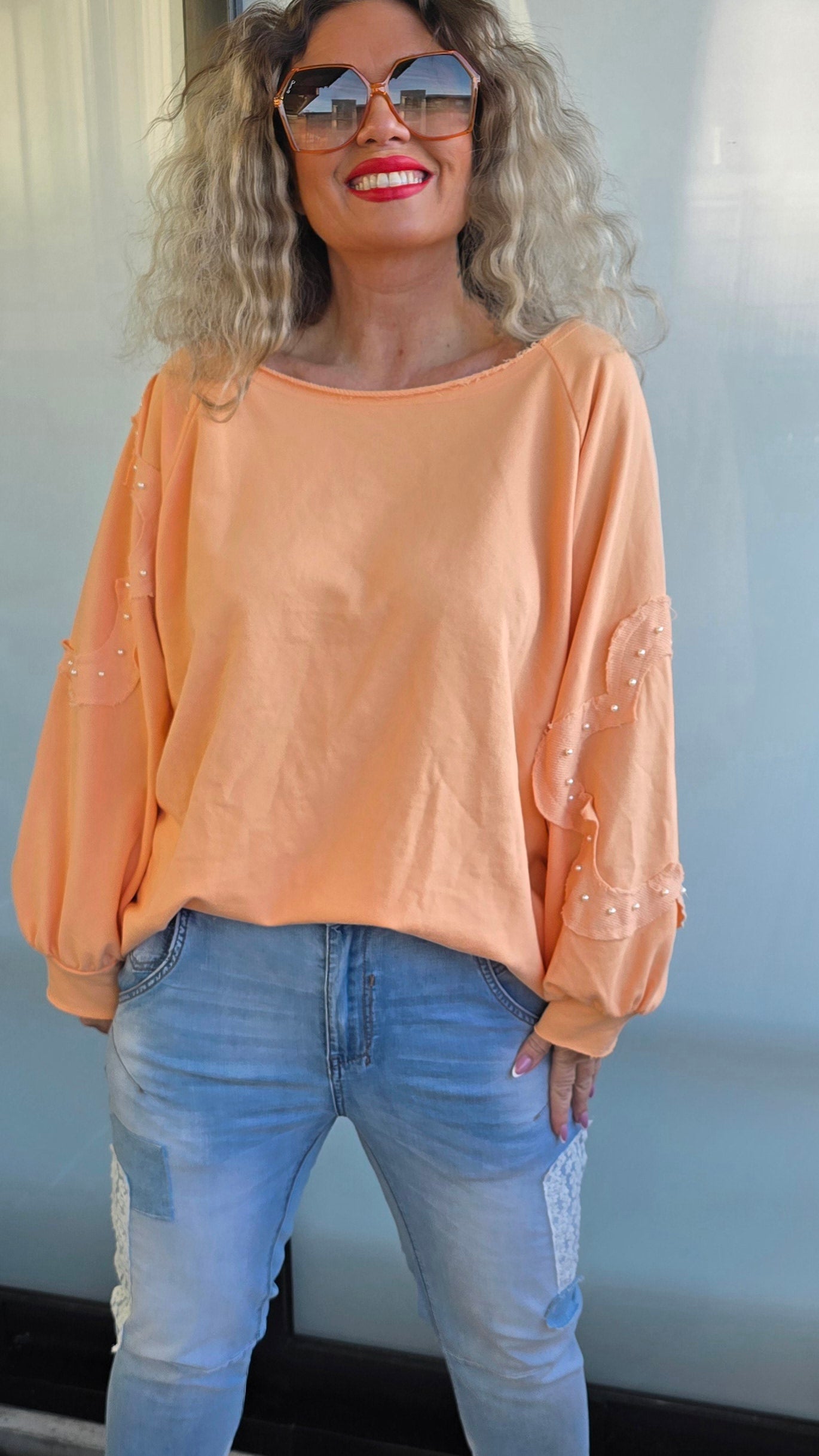 Monica topp orange