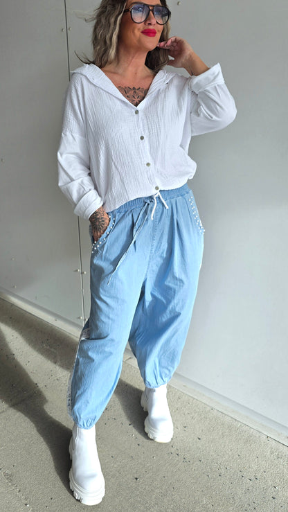 Molly bukse lys denimblå