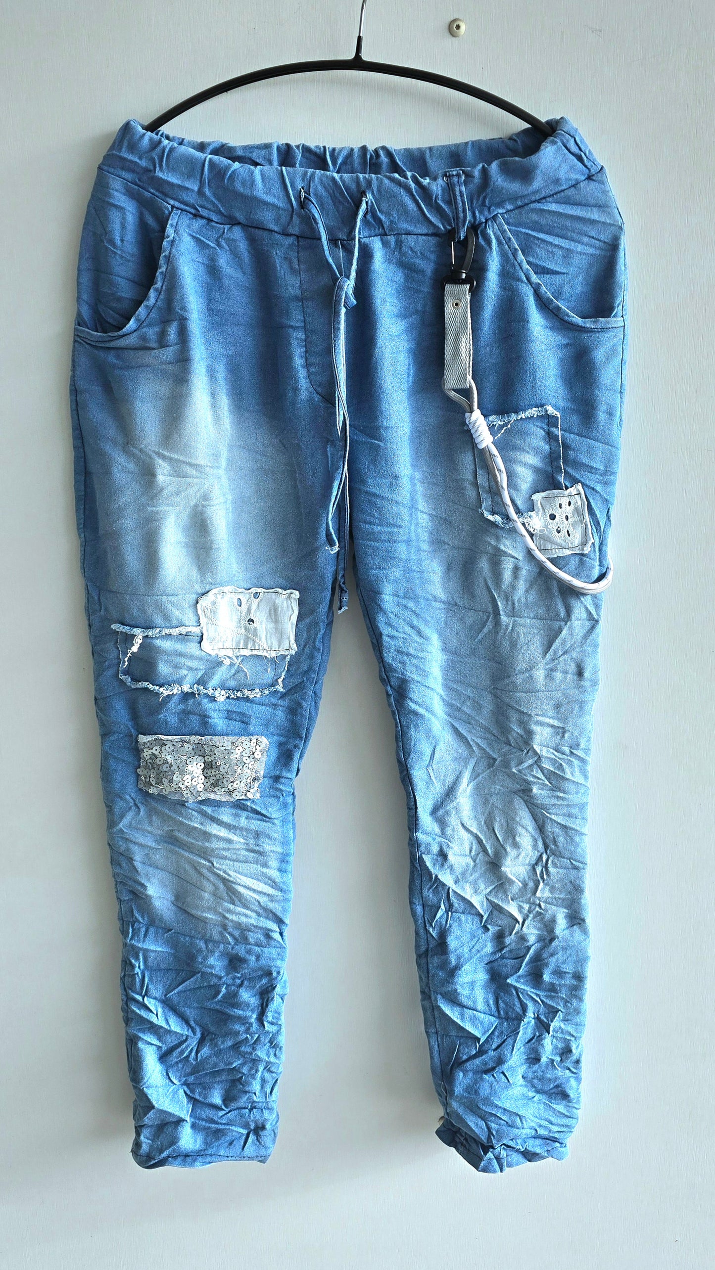 Paula denim jogger bukse