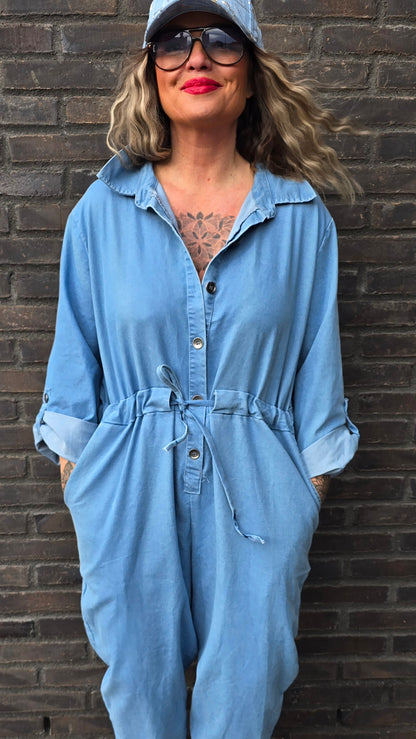 Hanna jumpsuit denimblå