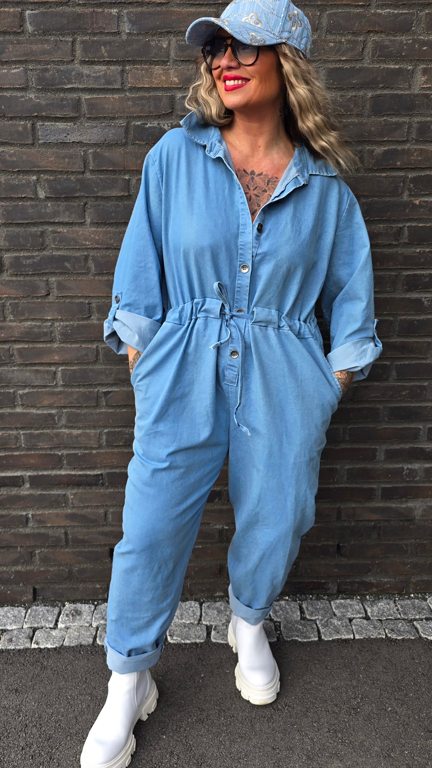 Hanna jumpsuit denimblå