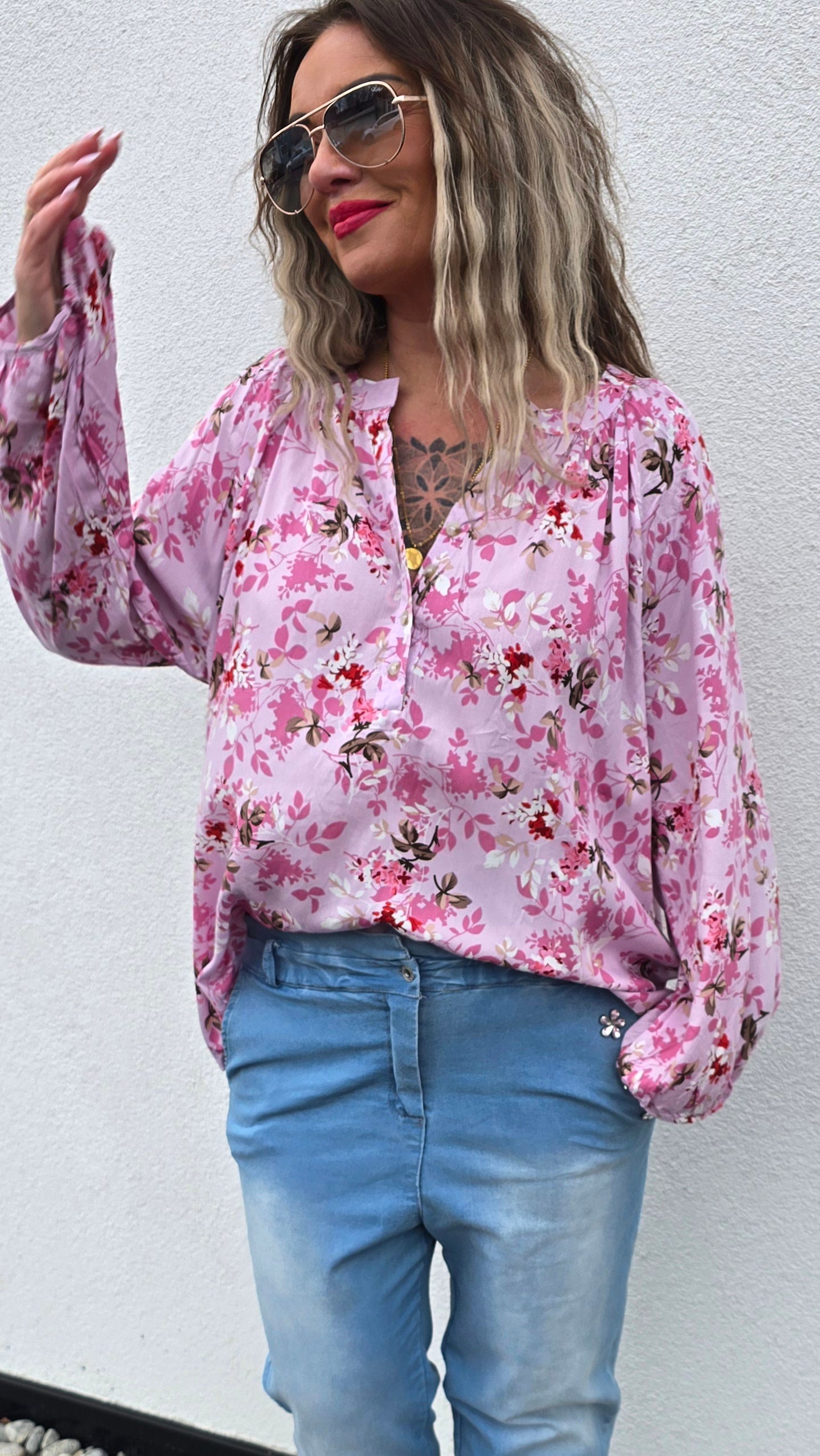 Maggie bluse rosa