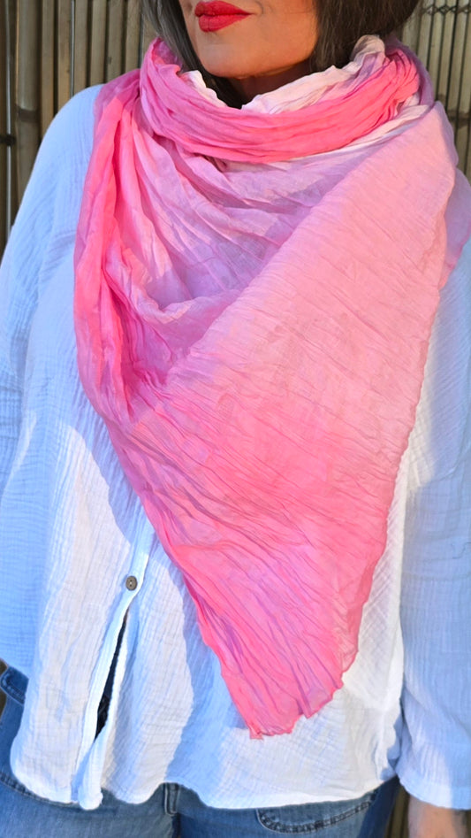 Christy skjerf rosa