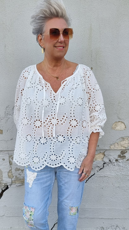 Elea bluse hvit