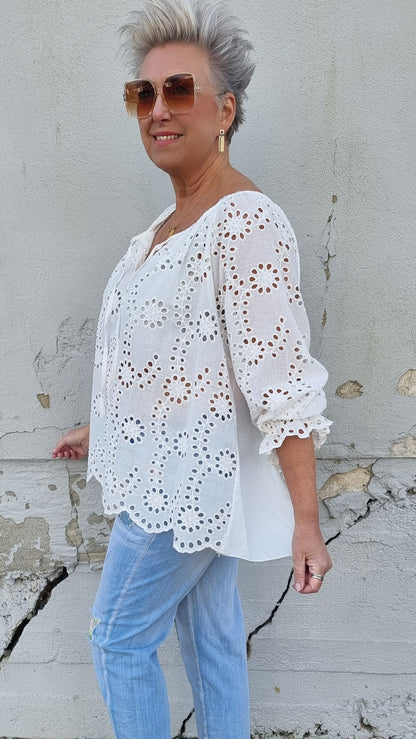 Elea bluse hvit