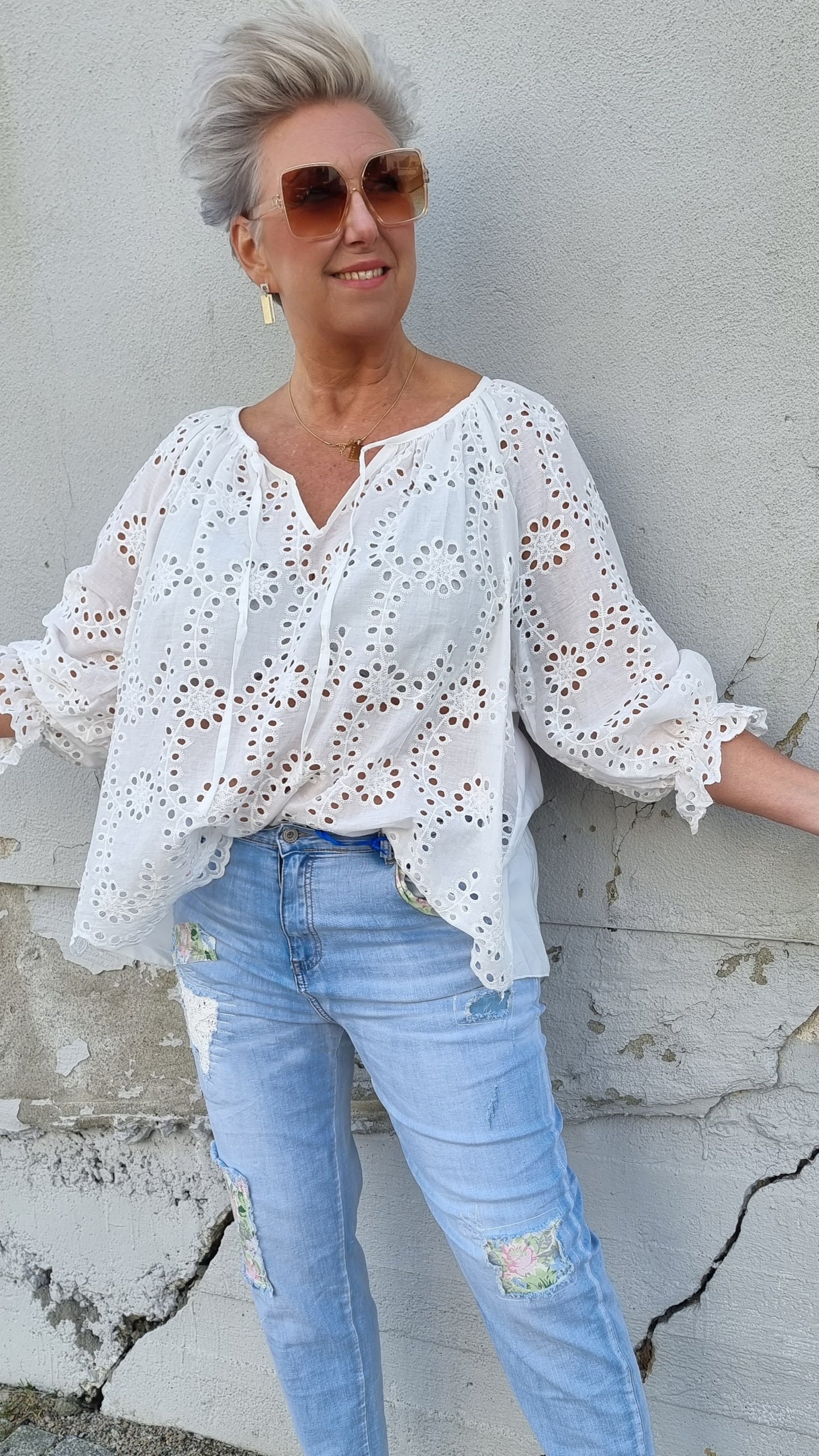 Elea bluse hvit