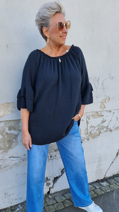 Mathilda bluse sort