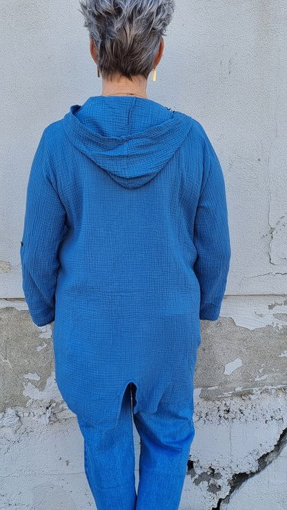 Jessica hette bluse blå