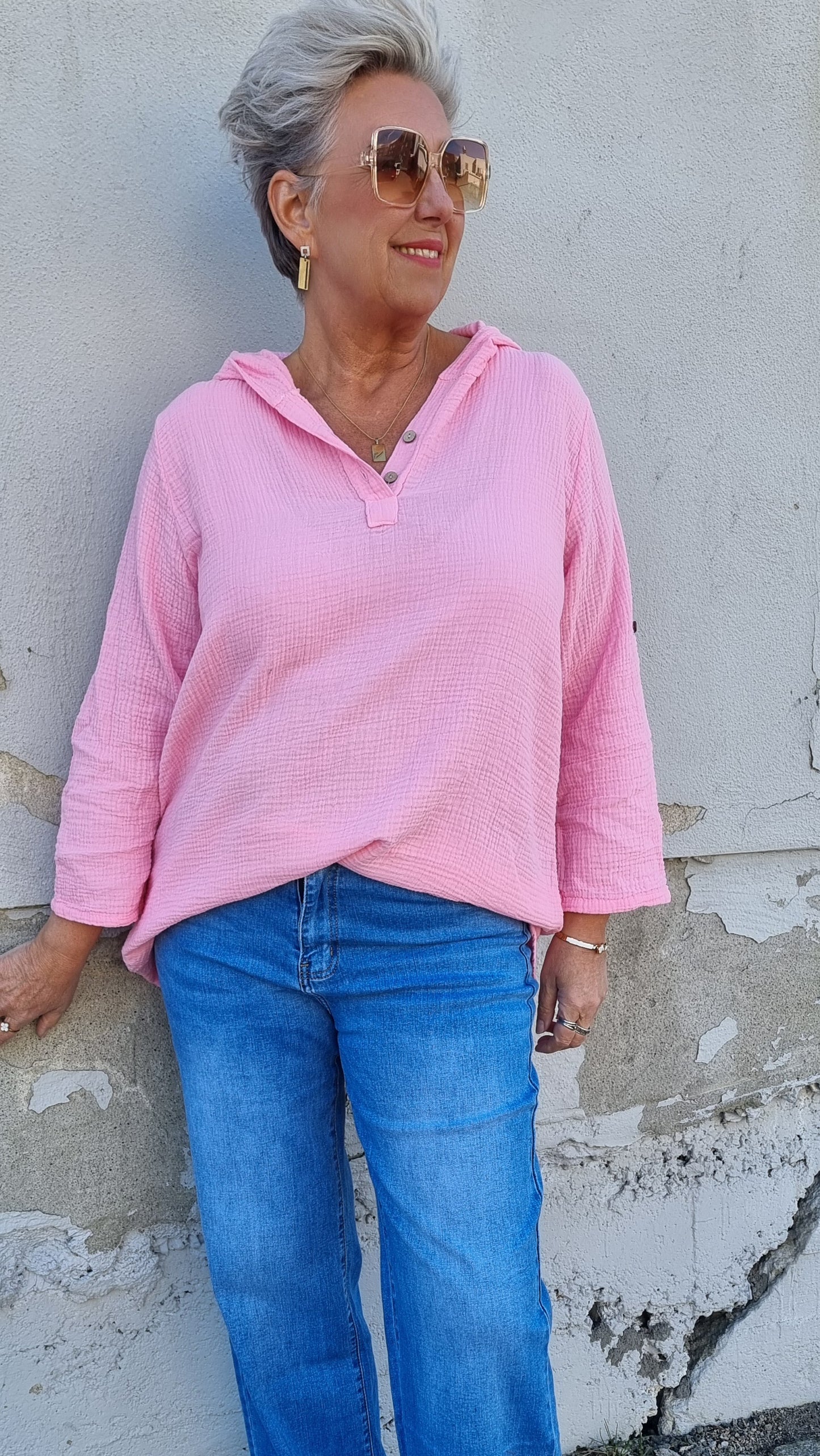 Jessica hette bluse rosa