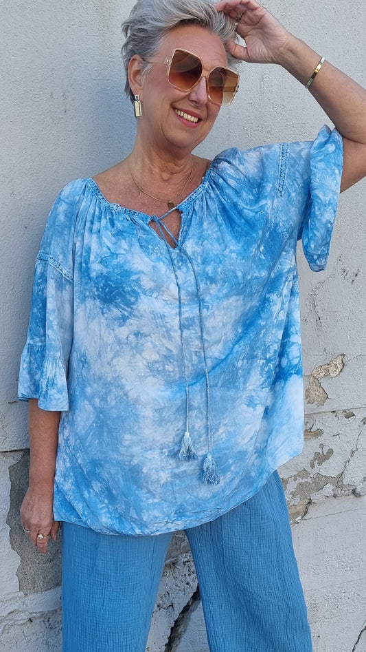 Mona bluse blå