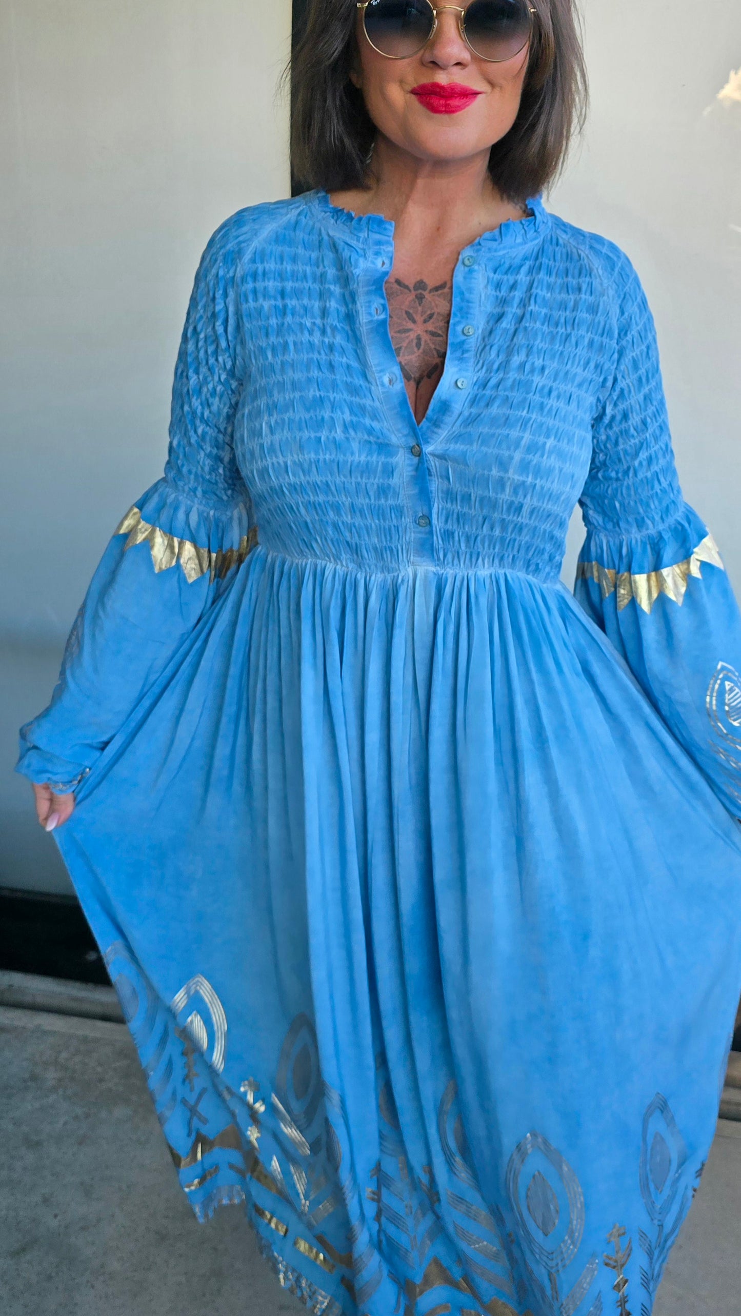 Alexandra kjole blå