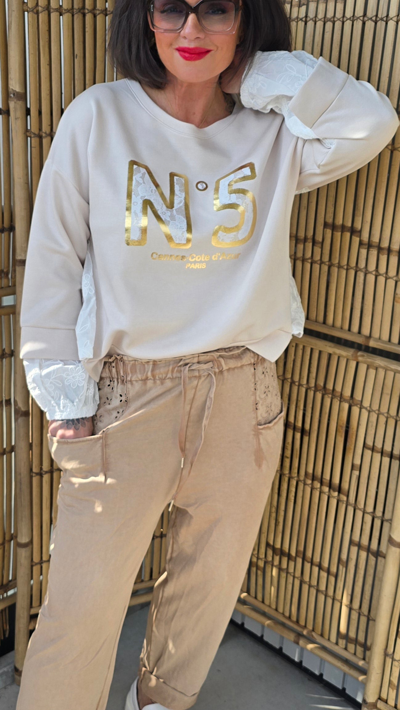 Nr5 topp beige