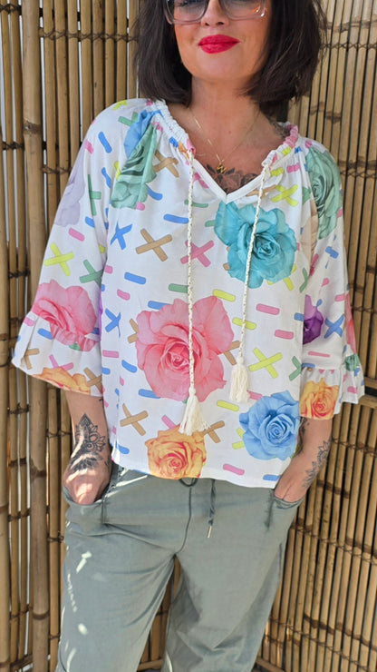 Maria fargerik bluse