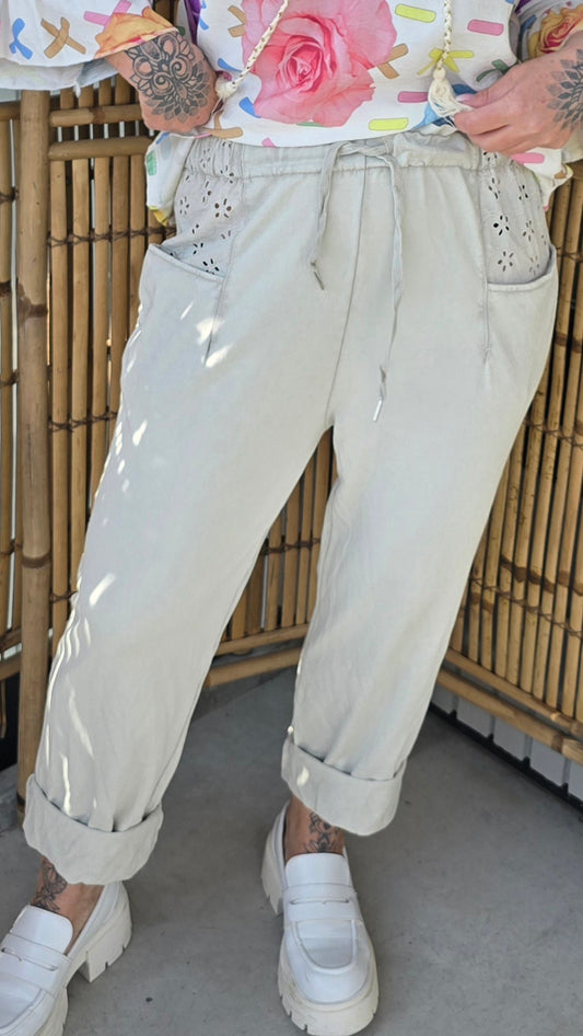 Sandra bukse beige