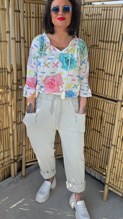 Sandra bukse beige