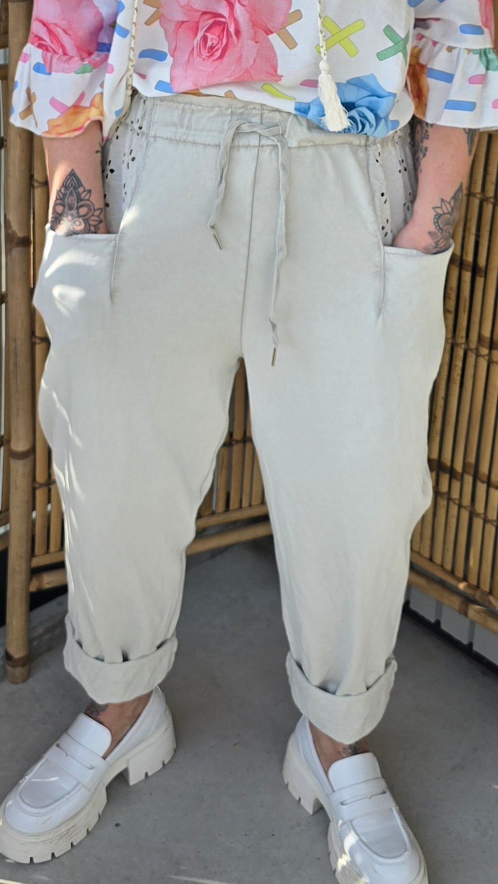 Sandra bukse beige