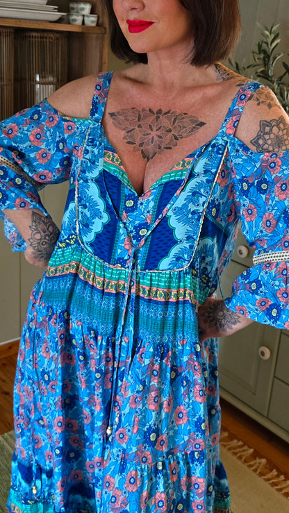 Diana kjole blå