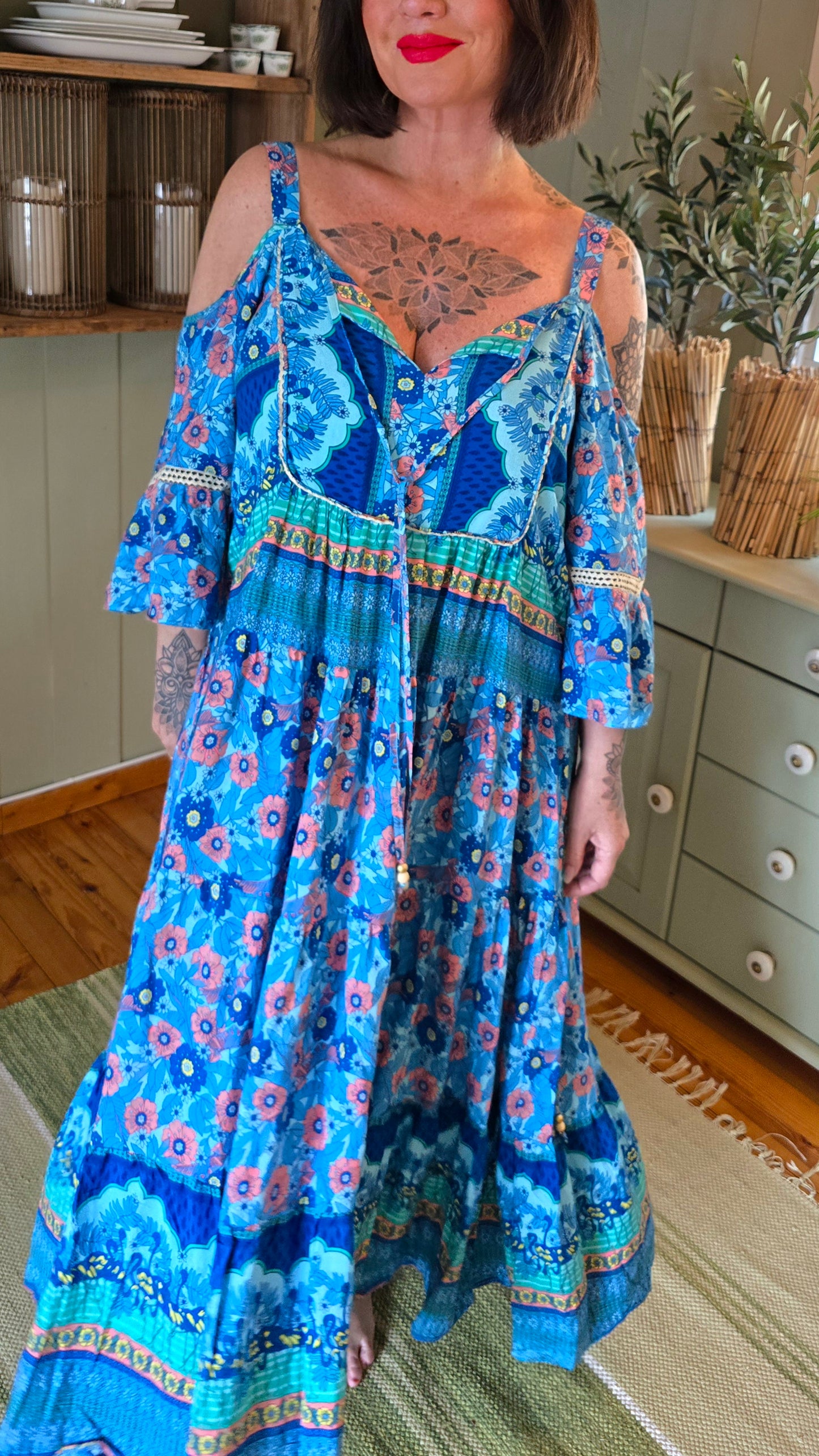 Diana kjole blå
