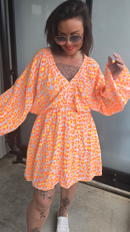 Alex leo kjole orange