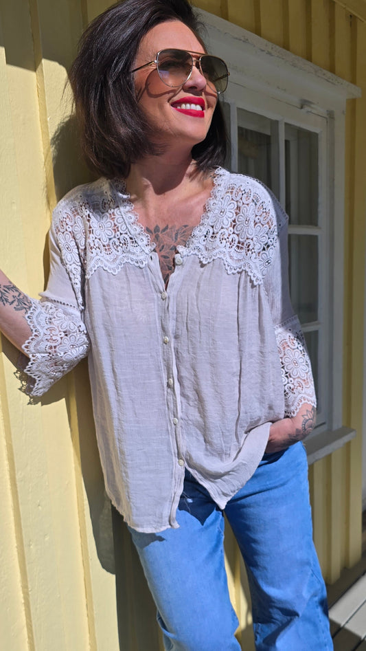 Kajsa skjorte beige