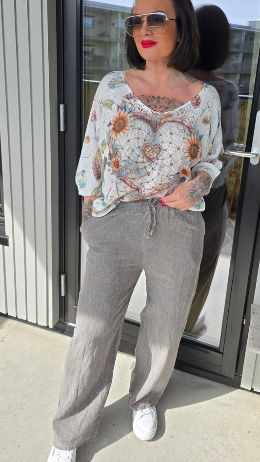 Adela bukse taupe