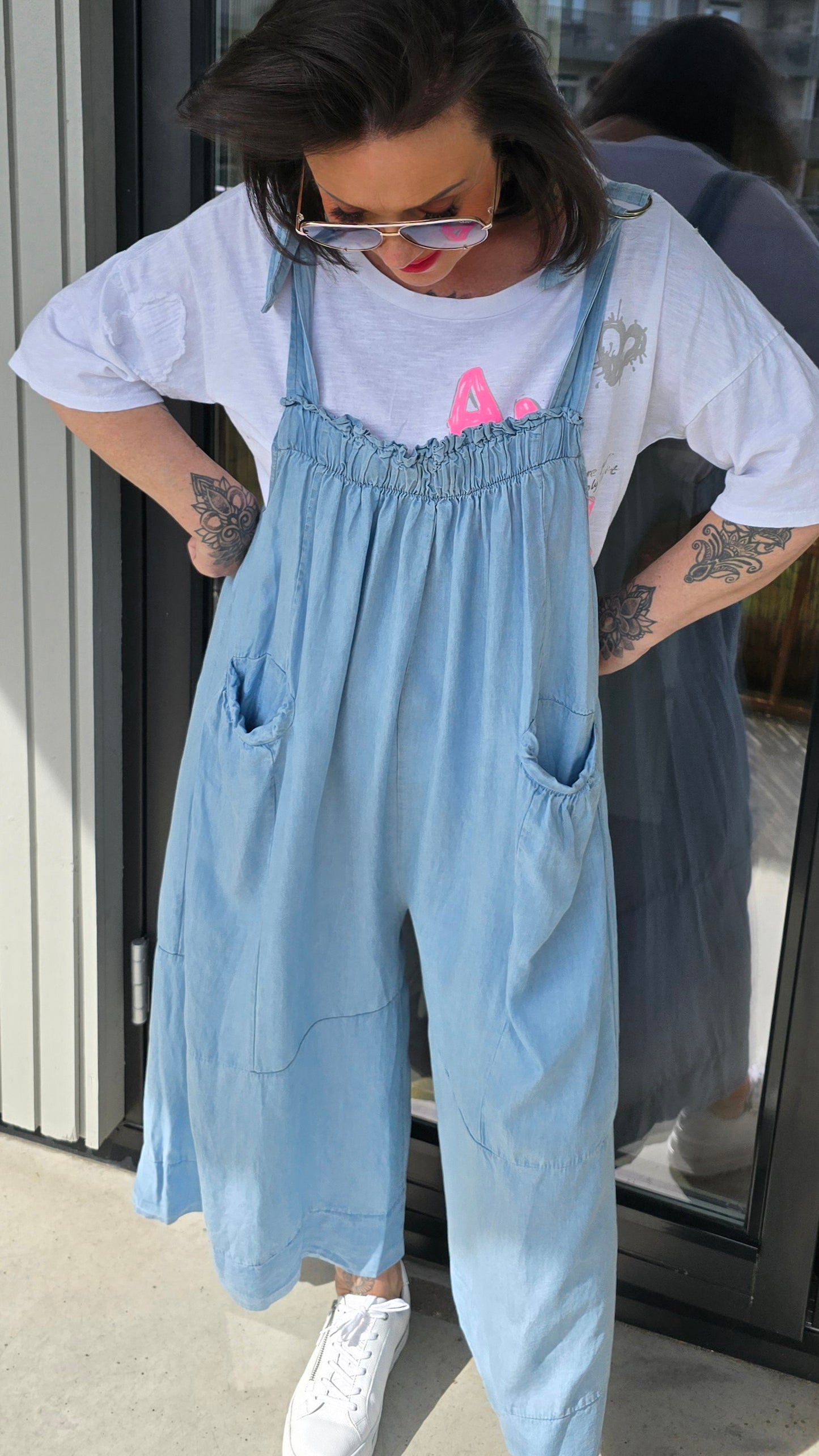 Bonnie jumpsuit denimblå