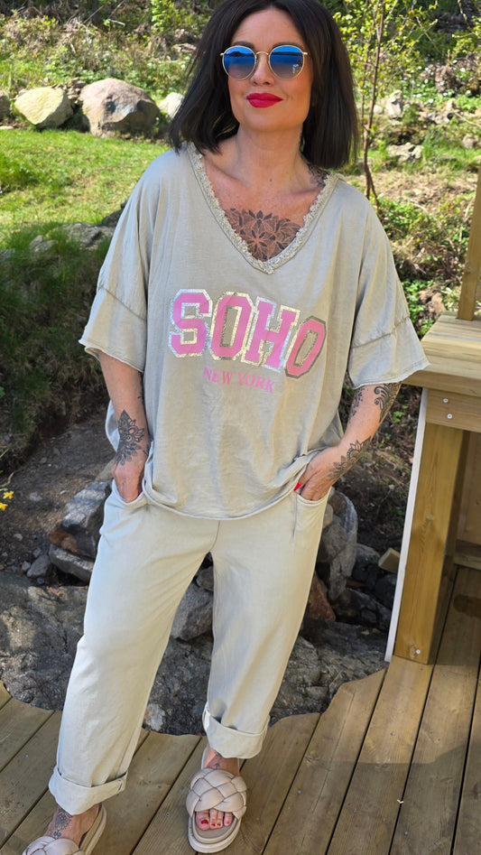 Soho t-shirt beige
