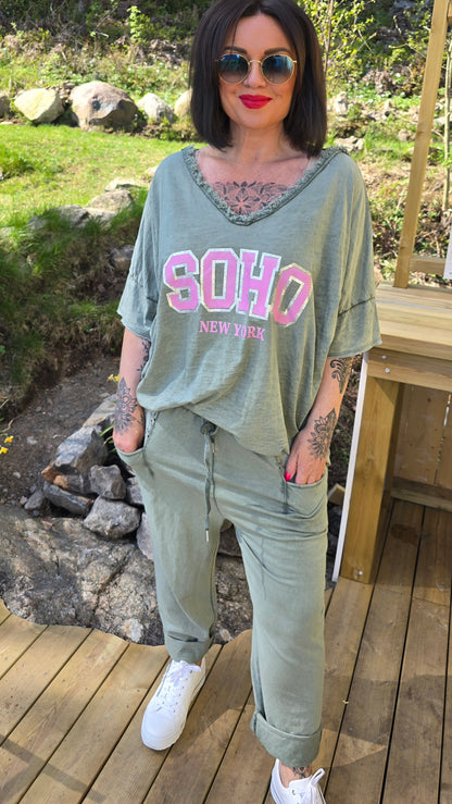 Soho t-shirt kaki