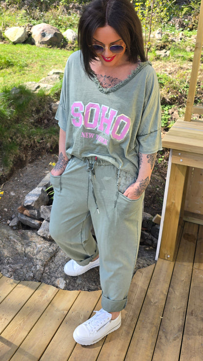 Soho t-shirt kaki