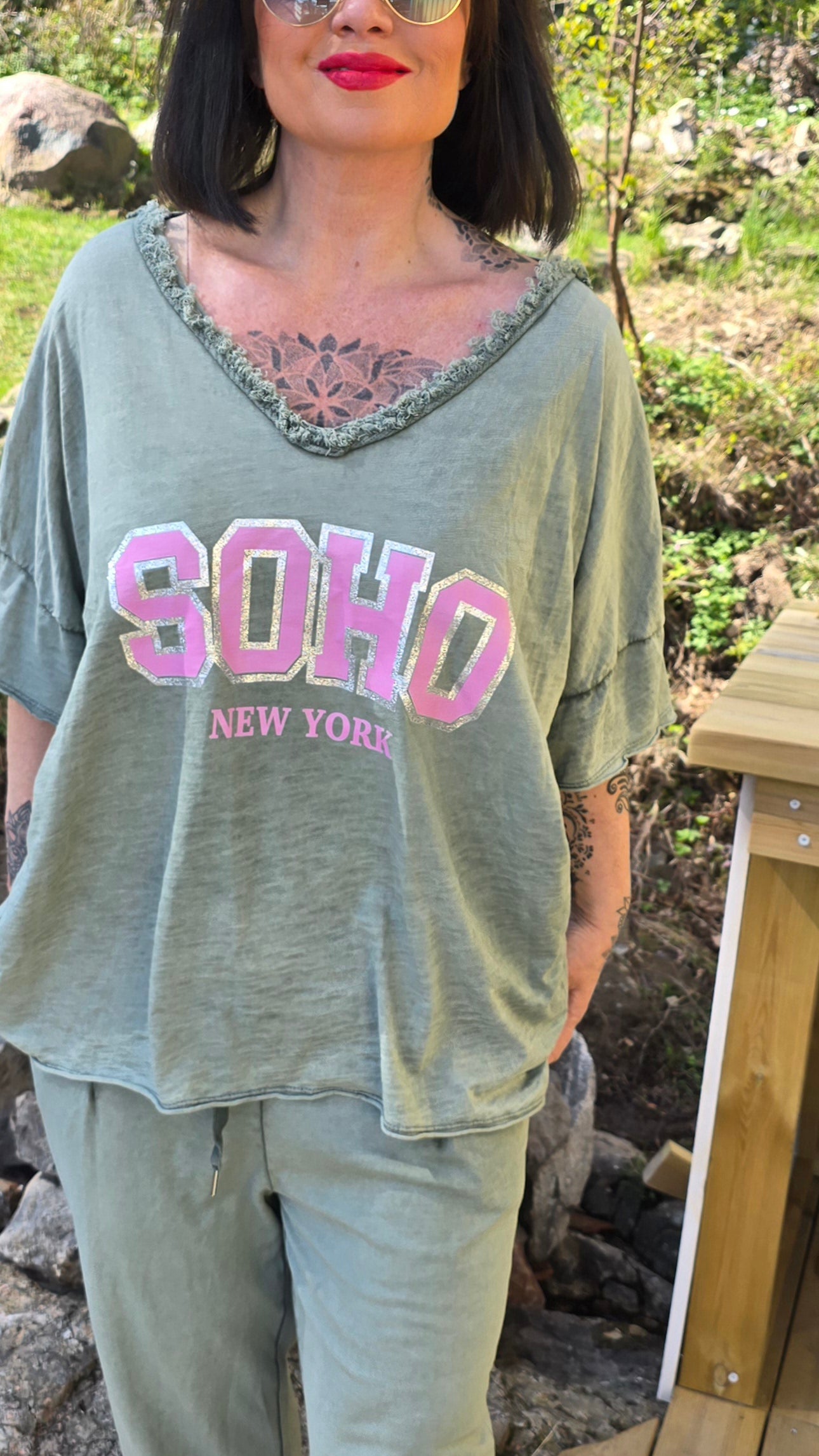 Soho t-shirt kaki