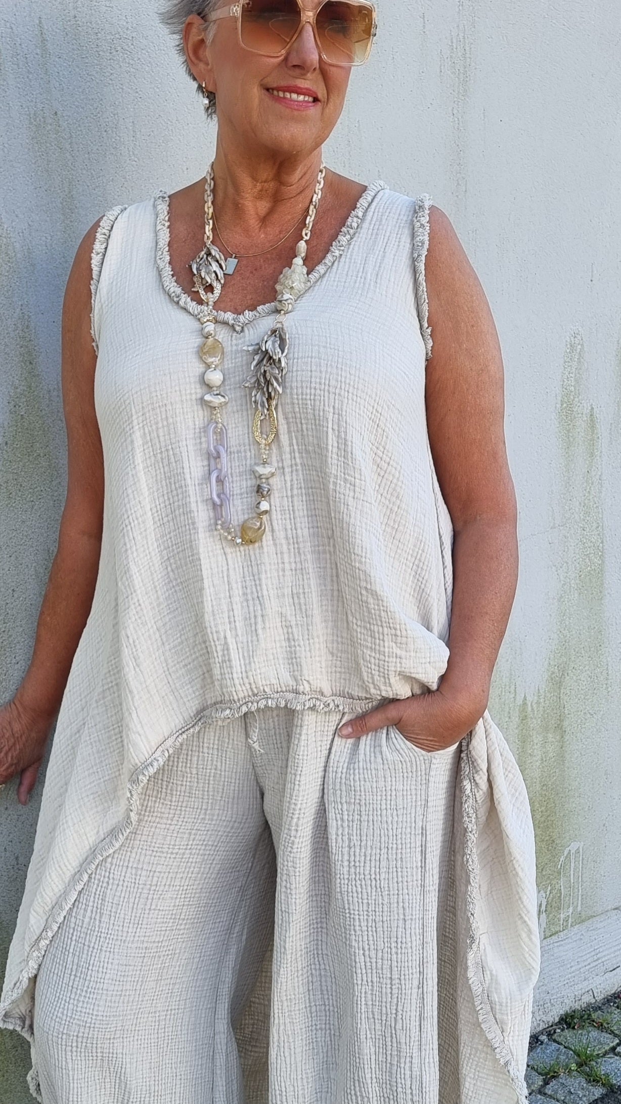 Erica lang topp beige