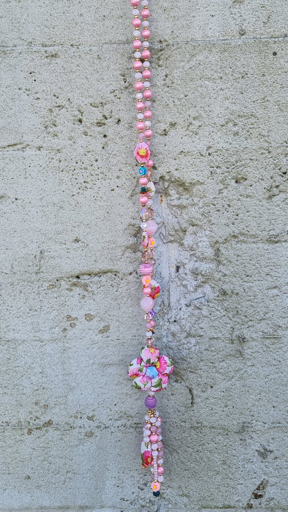 Flower Necklace Pink