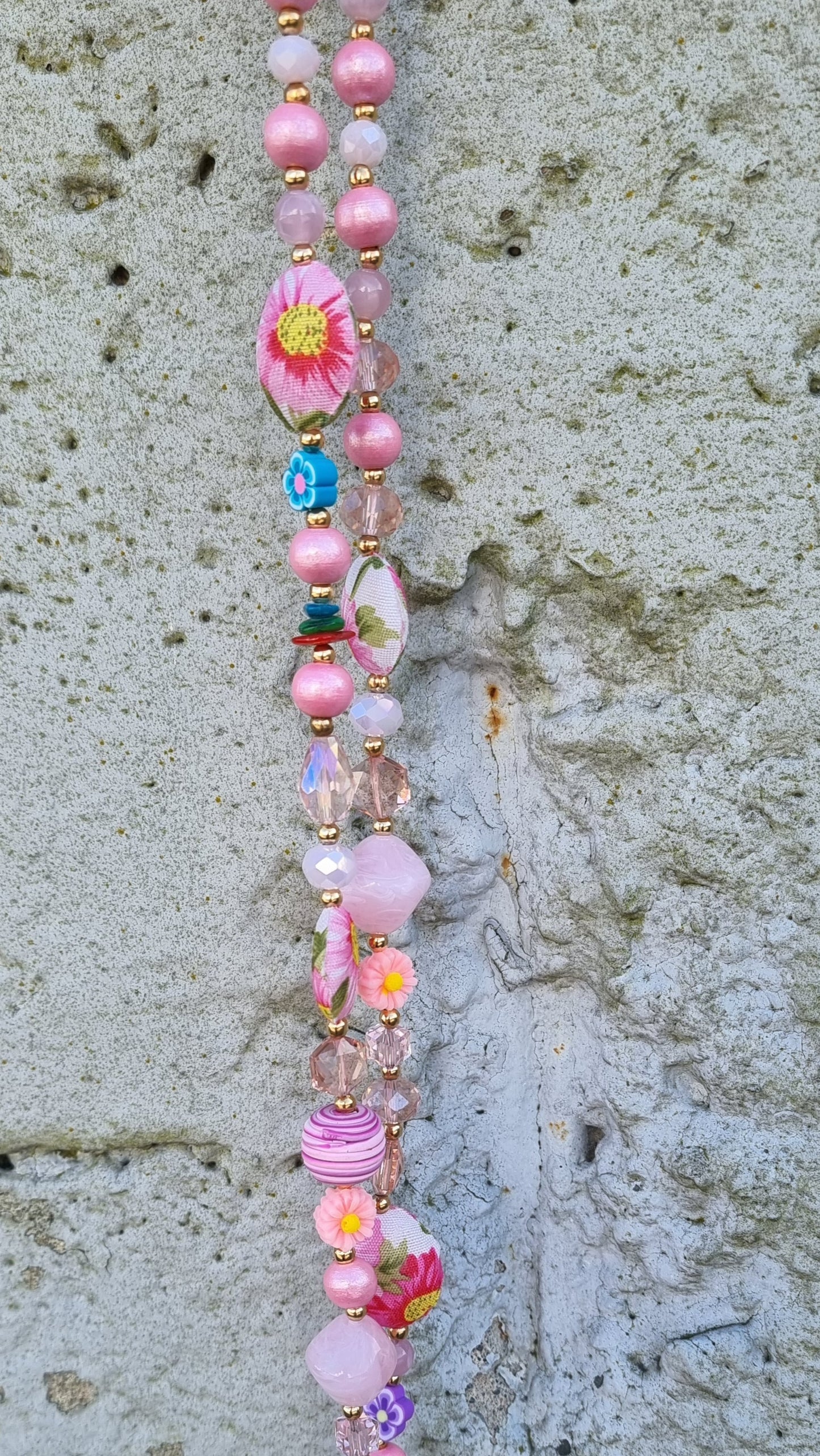 Flower Necklace Pink