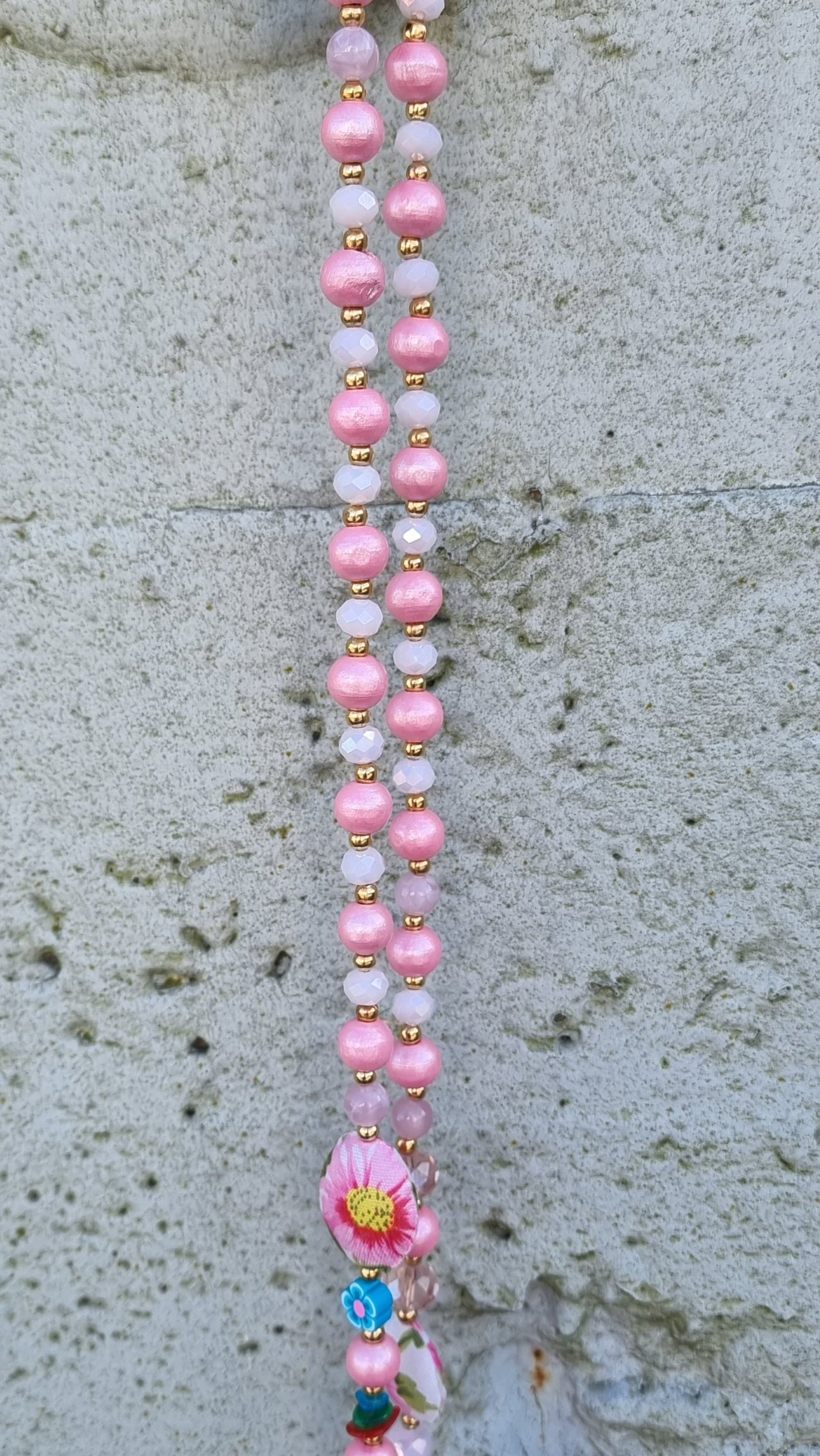 Flower Necklace Pink