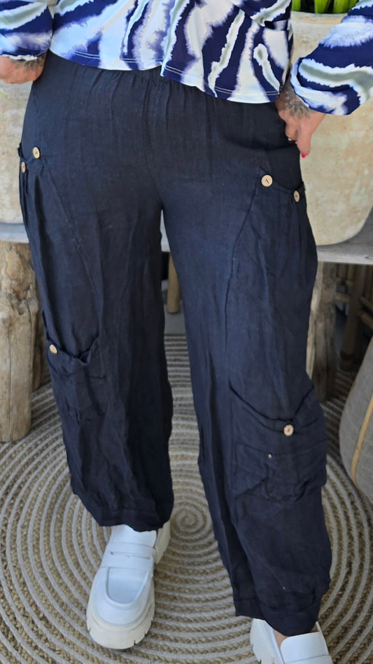 Paulina linbukse navy