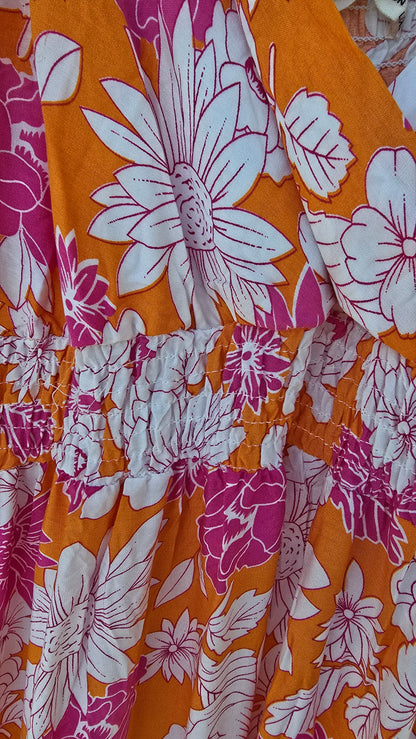 Tina kjole orange