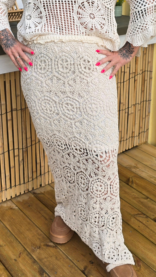 Lene blonde skjørt sand