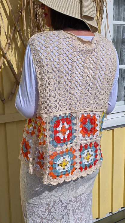 Frida vest beige