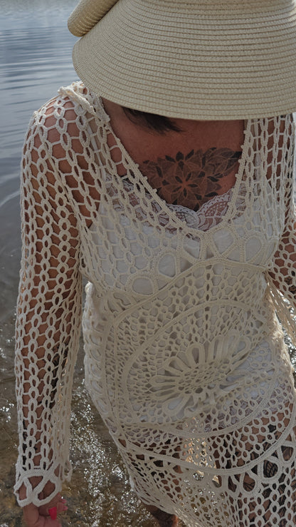 Siri hette kjole beige