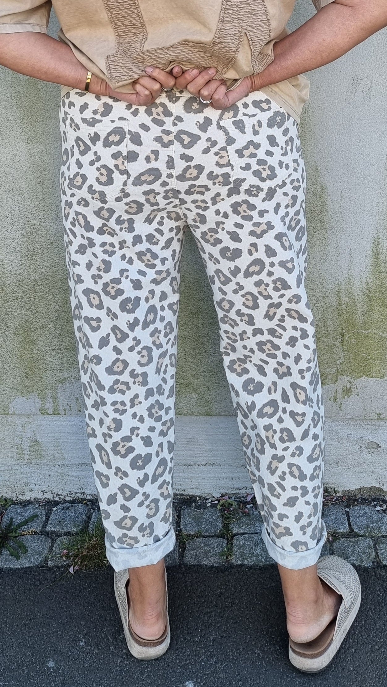 Hanna leo bukse beige